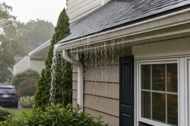 How New Jersey Homeowners Can Tell if Their Gutters Are Too Small for Today’s Heavy Rain Before Overflow Starts Damaging Fascia and Foundations illustration